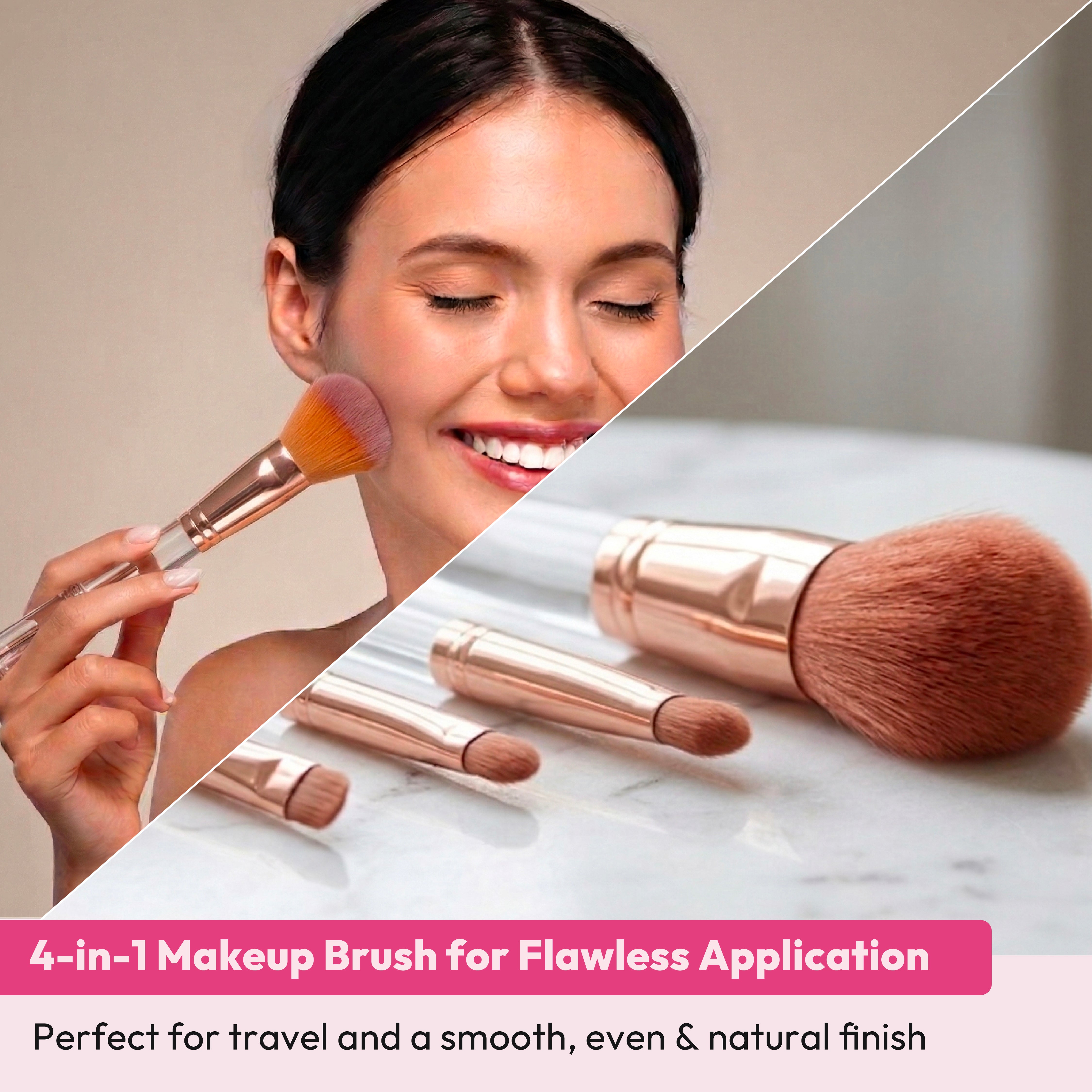 4 in 1 Makeup Brush