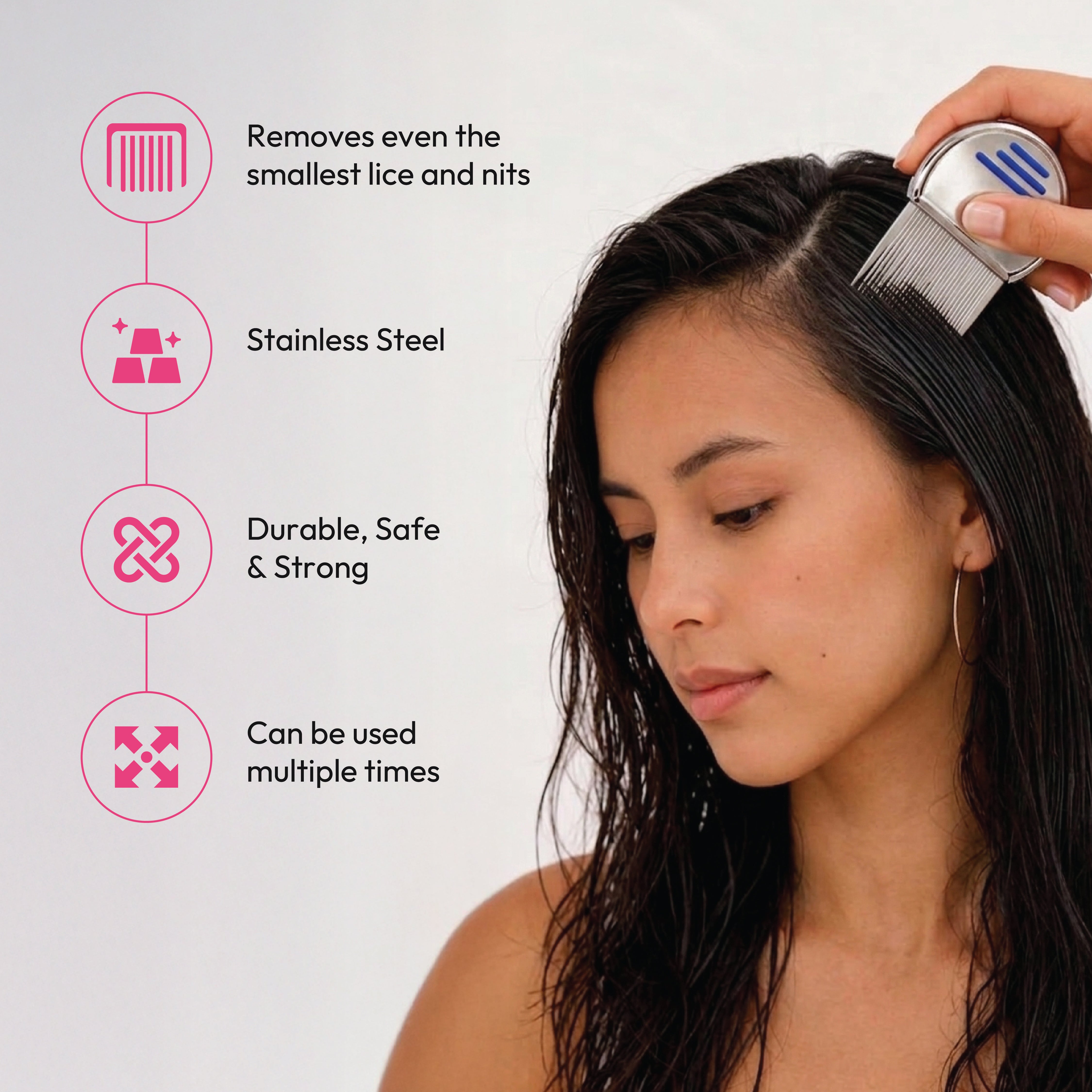 Lice Comb With Handle