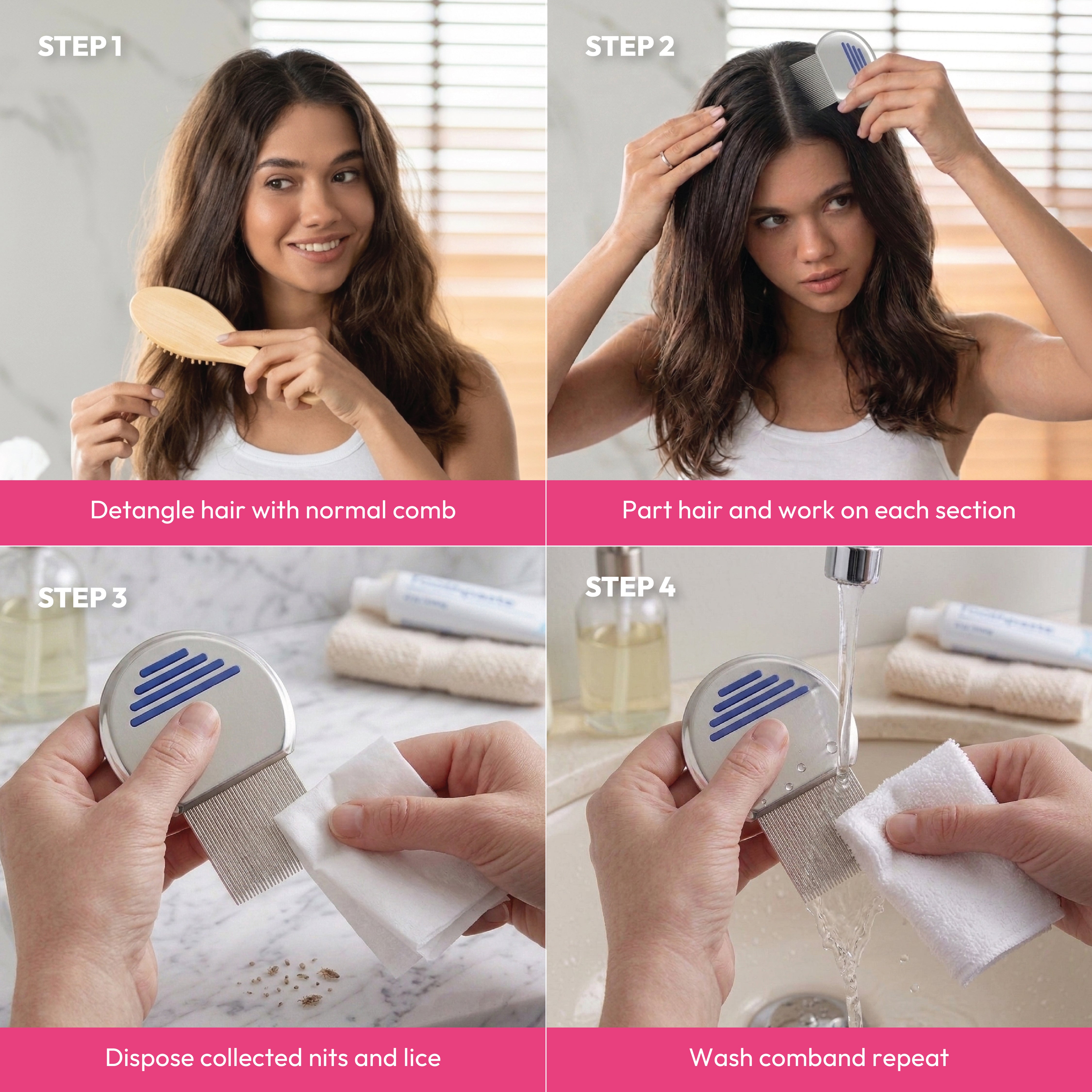 Lice Comb With Handle