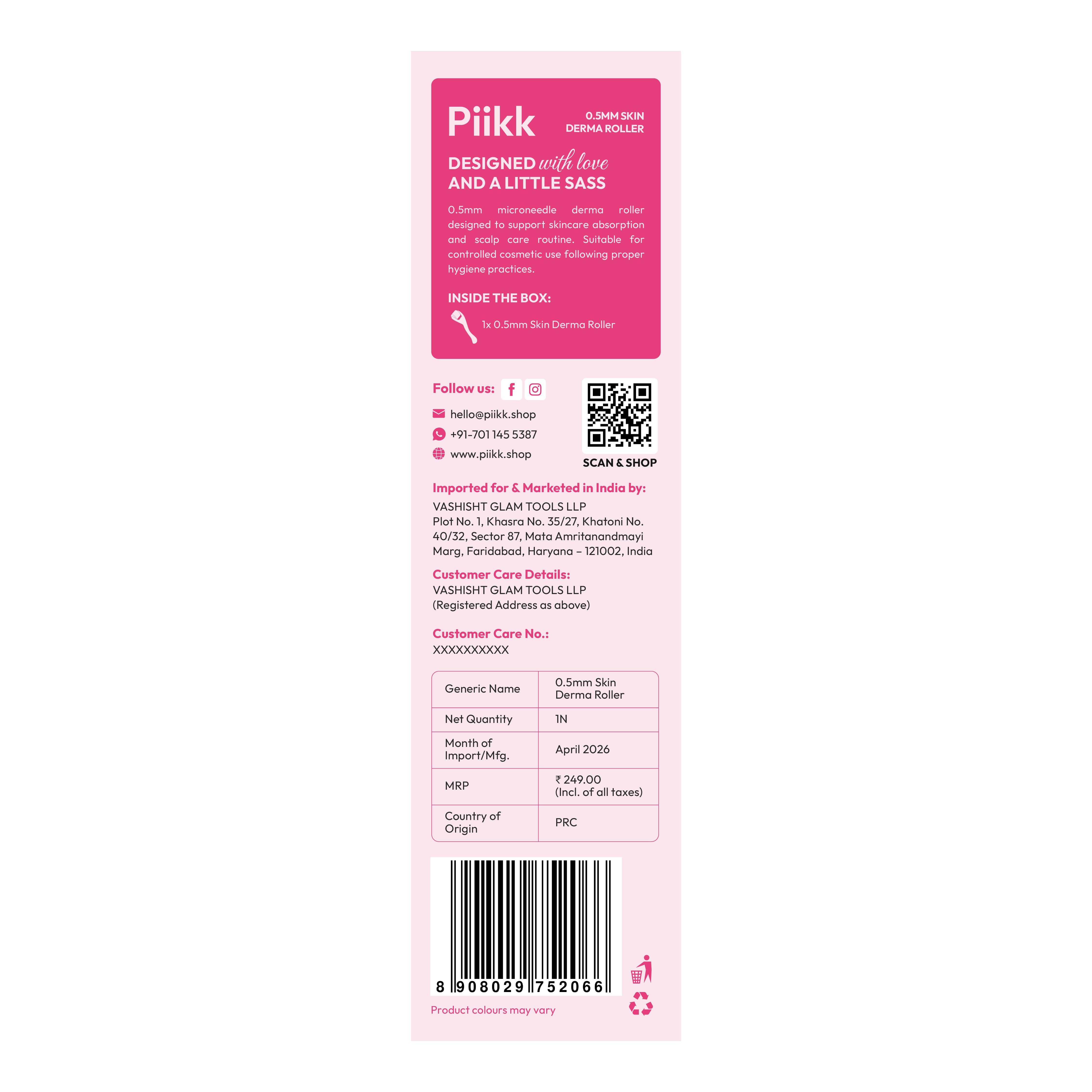 Derma Roller 0.5mm