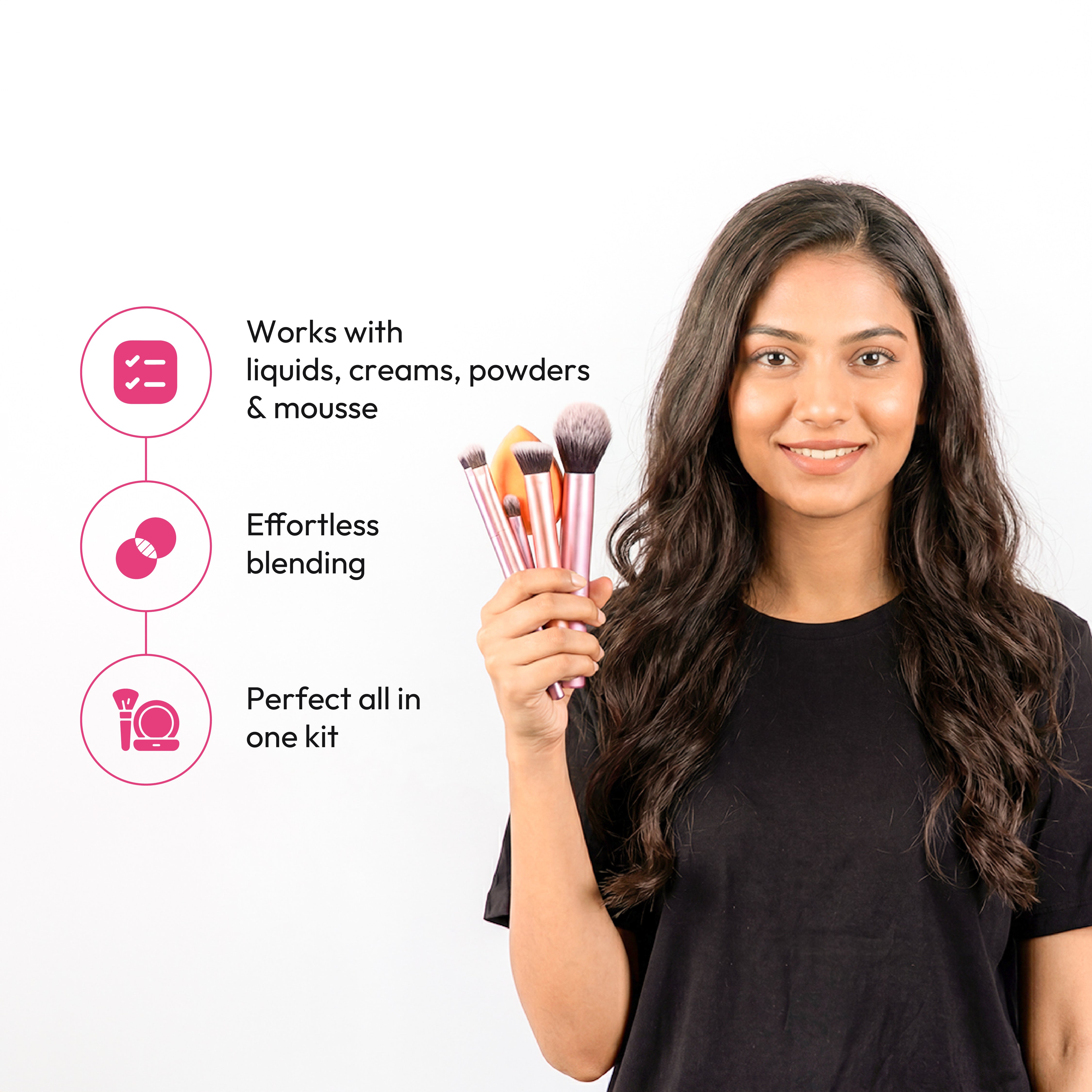 Brush & Blender 5 Pcs Set
