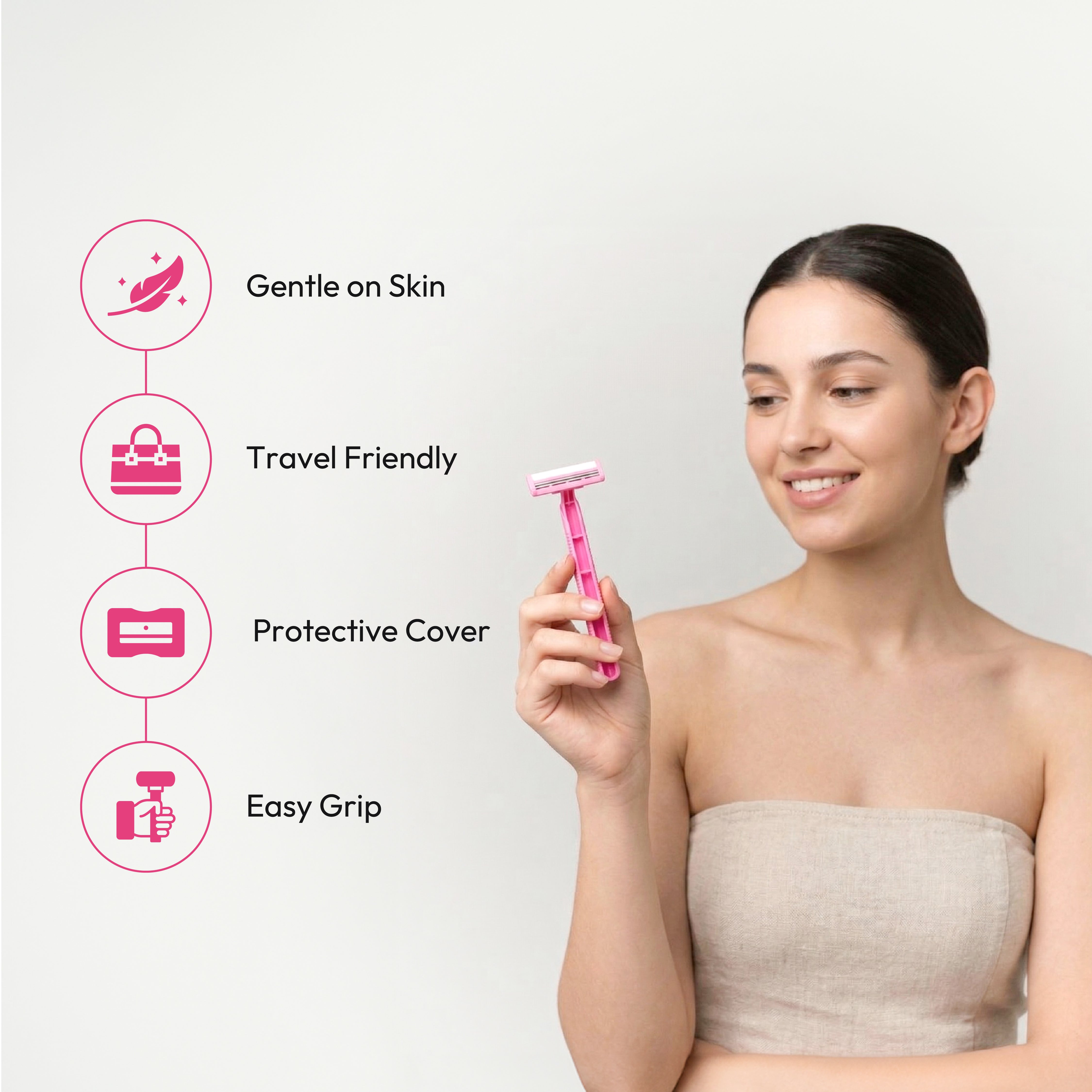 Disposable Body Razor With Handle 5N