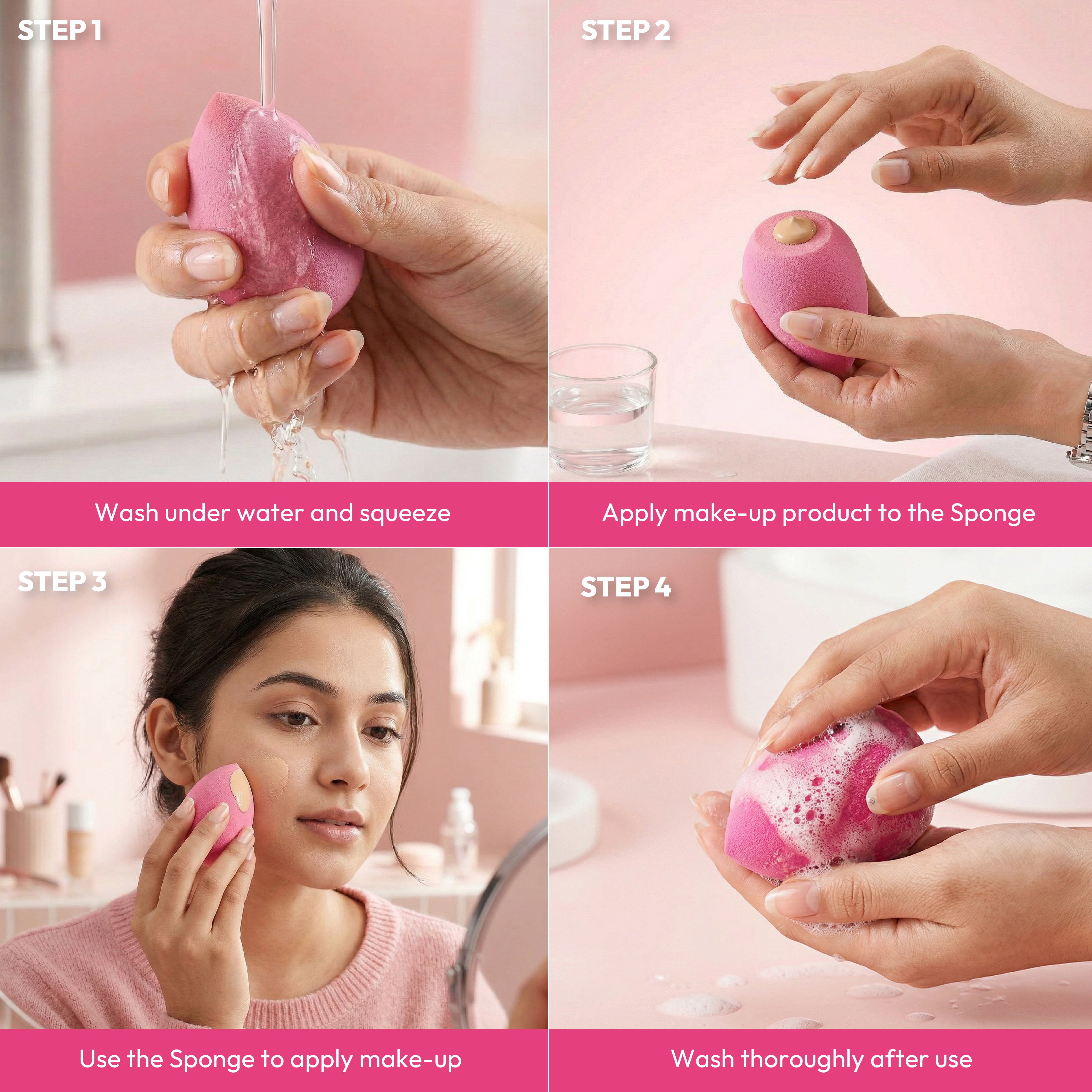 Beauty Blender Jar Set of 7