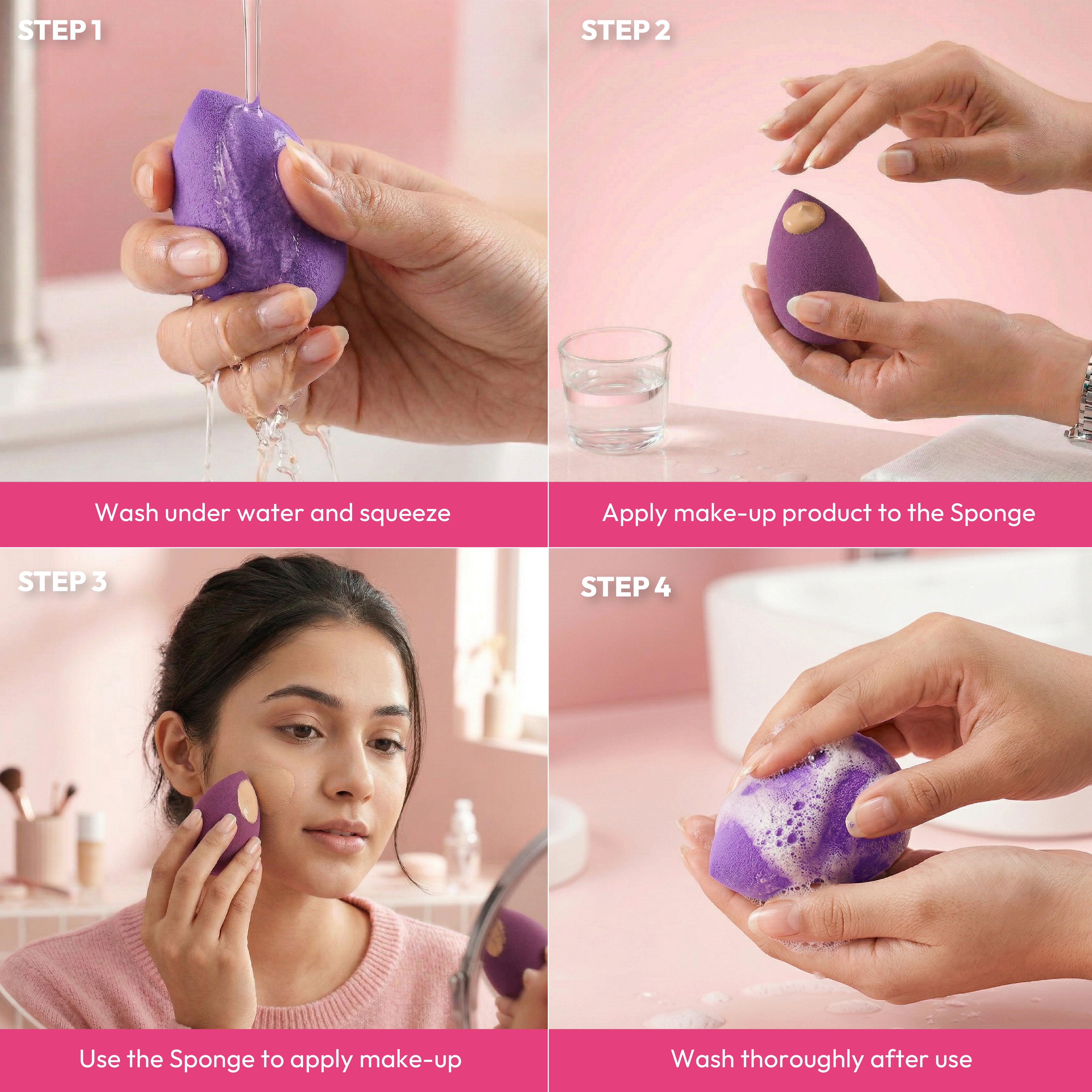 Makeup Sponge & Puff Set