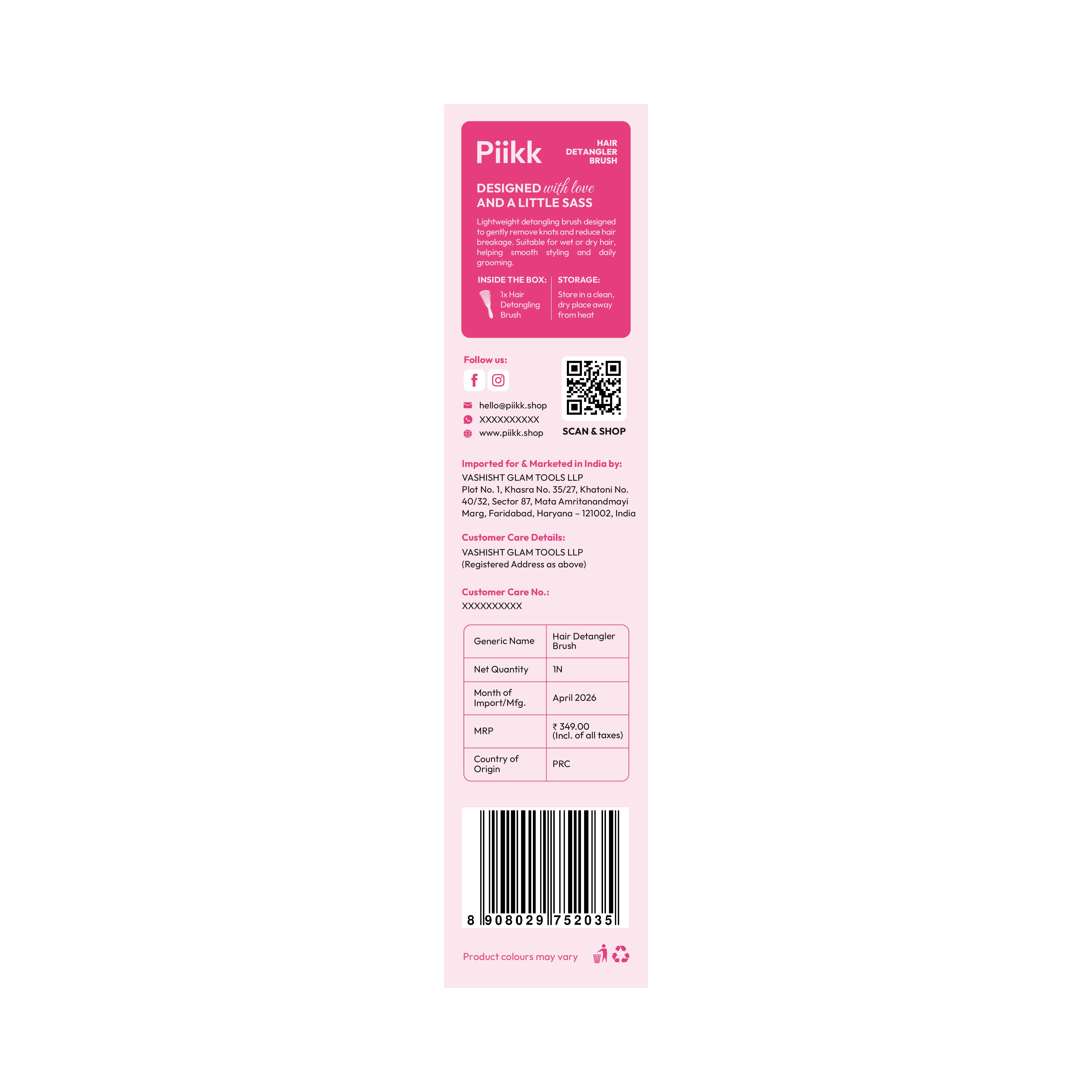 Hair Detangler Brush