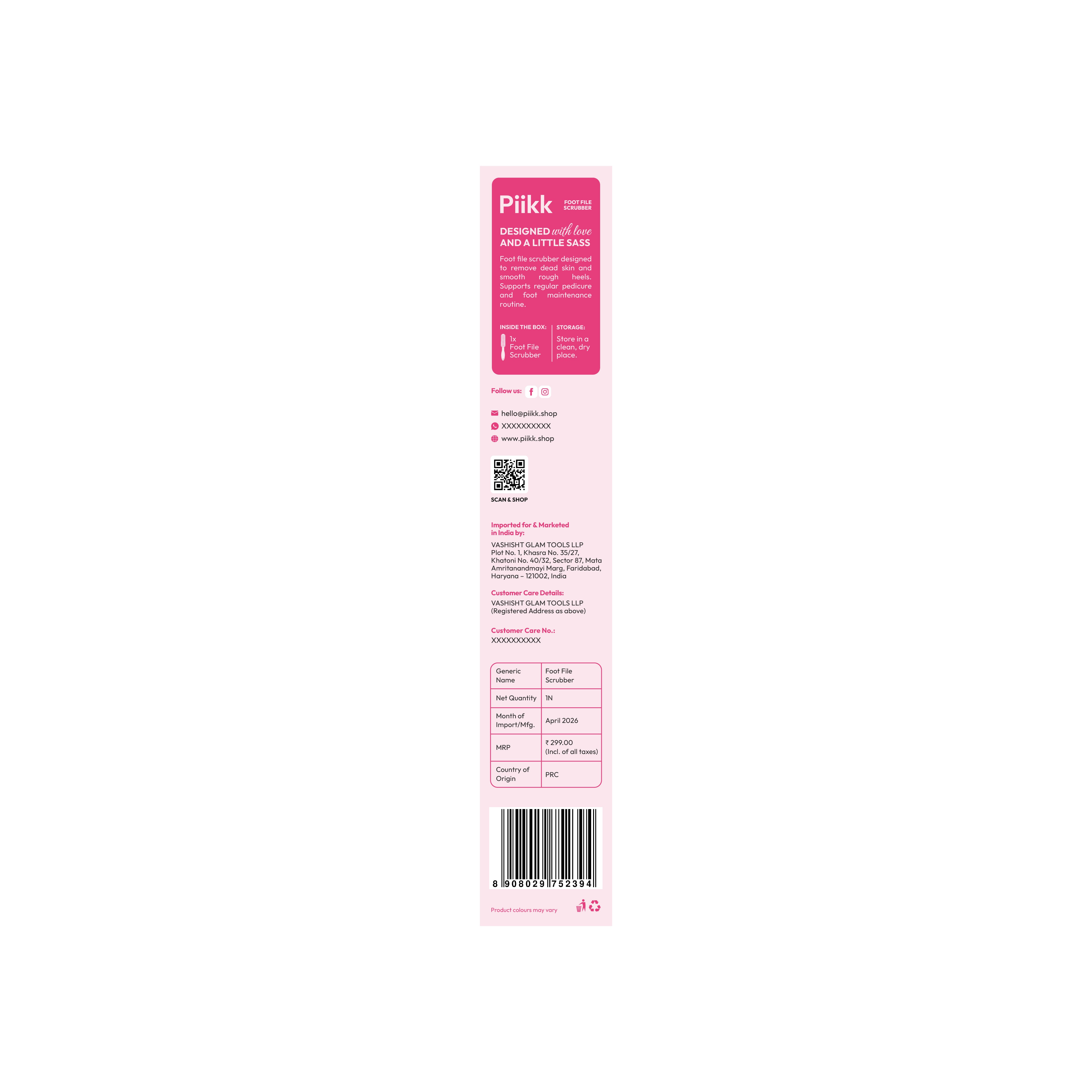 Foot File Scrubber